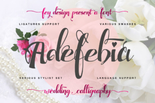 Adefebia: The Elegant Script Font for Boutique Branding