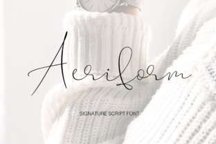 Aeriform: Elegant Calligraphy Script for Wedding Designs and Crafts