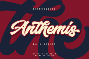 Anthemis Bold Script Typeface for Modern Branding