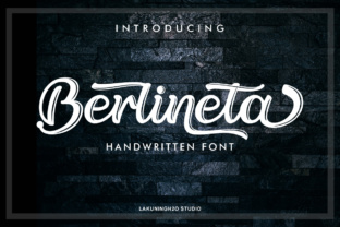 Berlineta Handwritten Font for Editorial and Brand Design