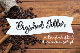 Bigshot Jitter: A Whimsical Script Handwritten Typeface for Creative Brands