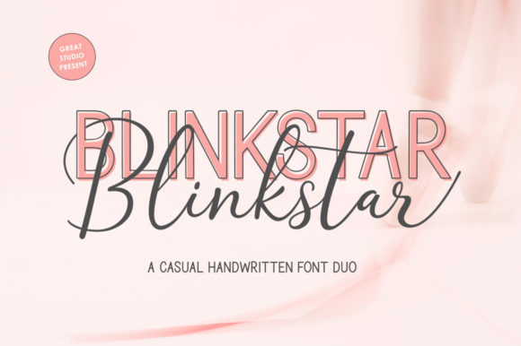 Blinkstar Duo: A Playful Script Handwritten Font for Digital Branding