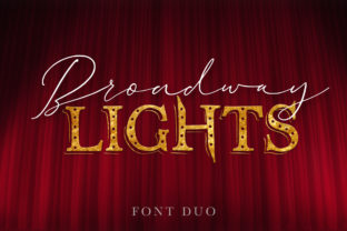 Broadway Lights Duo Typeface for Editorial Design