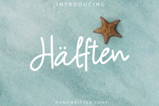 Halften Typeface: Elevating Editorial Design with Brush Script Elegance