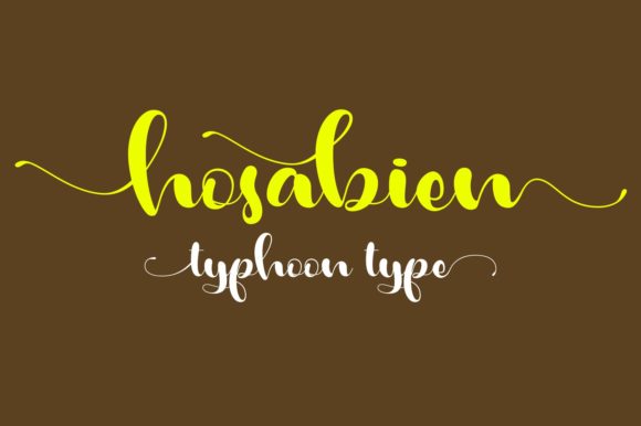 Hosabien: A Script Handwritten Font for Chic Editorial Design