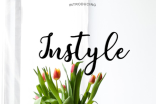 Instyle: A Handwritten Brush Script for Editorial Branding