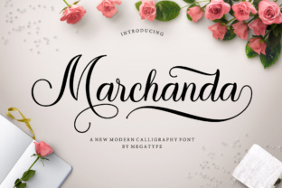 Marchanda: A Modern Script Font for Editorial Design