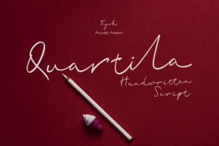 Quartila: Elegant Handwritten Script for Luxurious Web Design