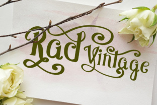 Rad Vintage: A Premium Script Handwritten Font Review