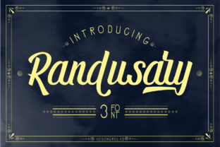 Randusary: A Modern Script Handwritten Typeface for Brand Identity