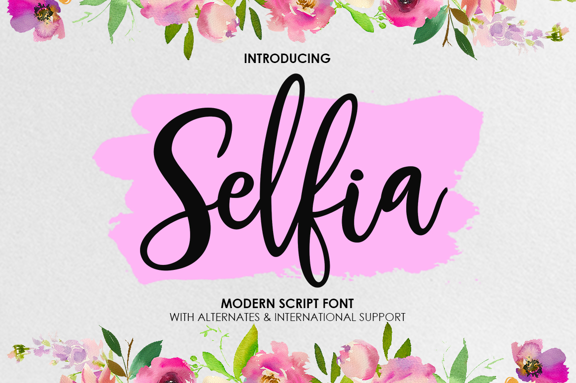 Selfia Font Review: A Modern Script for Designers