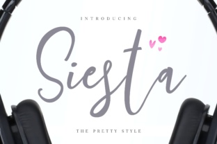 Siesta Typeface: Modern Script for Editorial Design
