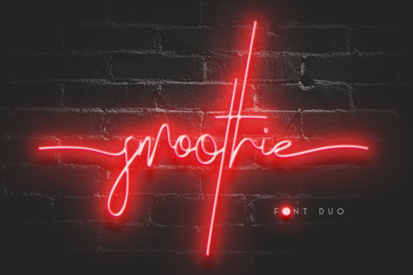 Smoothie Duo: A Premium Script Handwritten Font for Modern Design
