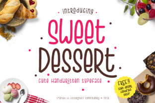 Sweet Dessert Typeface: A Handwritten Script for Cute Branding