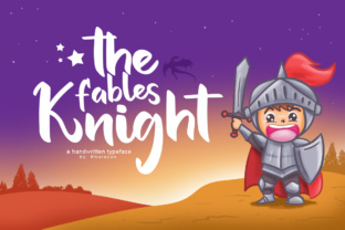 The Fables Knight Typeface Review: Bold Script for Cheerful Branding