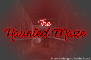 The Haunted Maze: A Rough Script Typeface for Edgy Campaigns