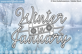 Winter in January Typeface for Editorial Design